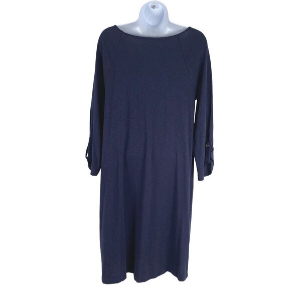 Lilly Pulitzer Surfcrest Dress Medium True Navy Blue‎ Cotton Modal NWT DR-1355 - Picture 4 of 12